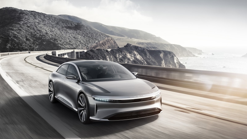 front, 4K, electric cars, Lucid Air