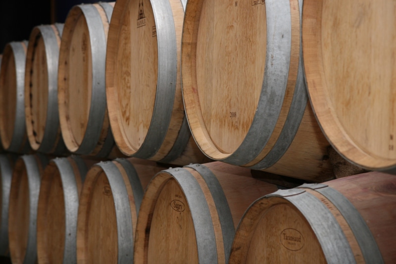 alcohol, france, large group of objects, barrels, drink, vineyard, bordeaux, winery, aging Process, indoors, cylinder, lot, food and drink, brown, winemaking