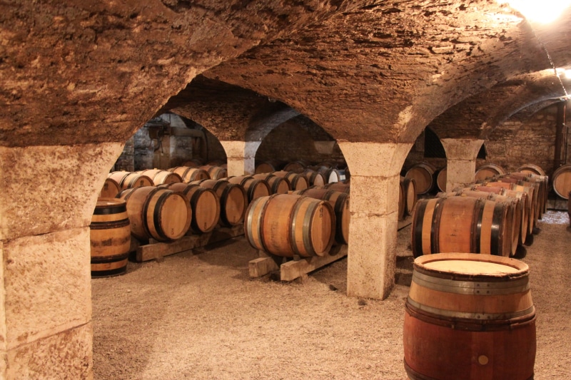 drink, in a row, cave, building, no people, large group of objects, burgundy, barrel, refreshment, barrels, wine, 4K, bottle, concrete, food and drink