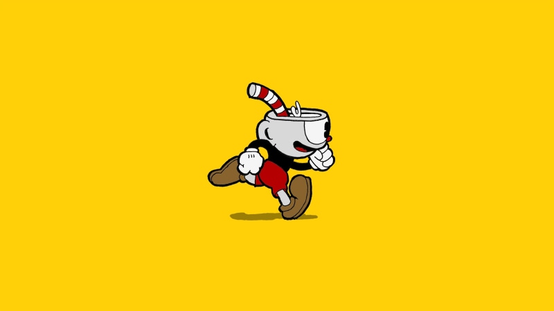 mug, flying, coffee, copy space, food and drink, colored background, indoors, Cuphead (Video Game), studio shot, coffee cup, communication, fun, coffee - drink