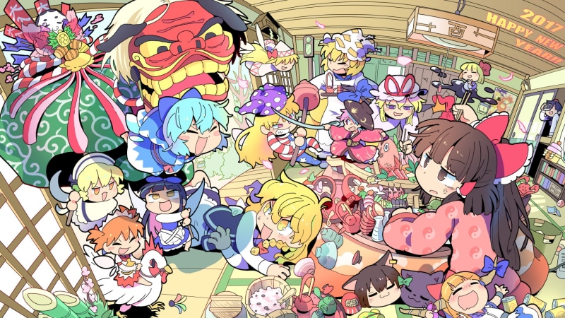 Clownpiece (Touhou), Chen (Touhou), Reimu Hakurei, Aya Shameimaru, Touhou, Lily White, Anime, Ran Yakumo, Yukari Yakumo, Rumia (Touhou), Star Sapphire