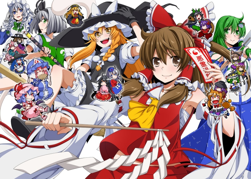 Reimu Hakurei, Yuyuko Saigyouji, Eirin Yagokoro, Hata no Kokoro, Kanako Yasaka, Suika Ibuki, Sumireko Usami, Tenshi Hinanawi, Marisa Kirisame, Remilia Scarlet