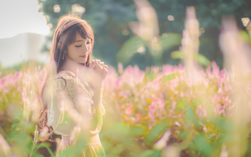 Sunshine, Models, Smile, Jancy Wong, Chinese, Girl, Artistic, Bokeh, 1080P, Asian