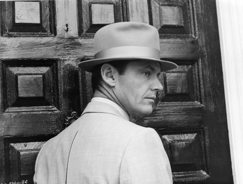 movies, leisure activity, real people, mid adult, men, suit, grayscale, clothing, one person, young men, hat, portrait, detectives, looking away, day, monochrome