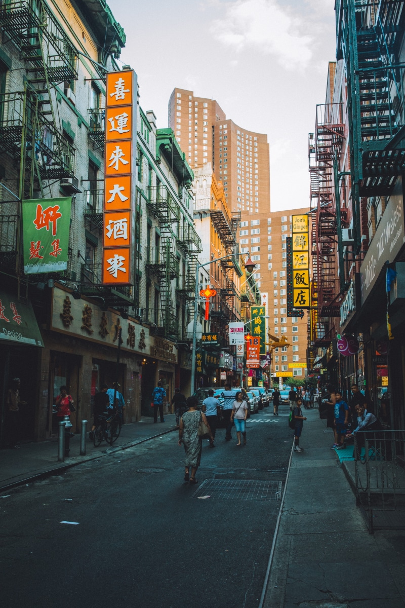 street, street photography, real people, text, background, signs, chinatown, built structure, outdoors, 5K, city street, nyc, hd, building exterior, advertisement
