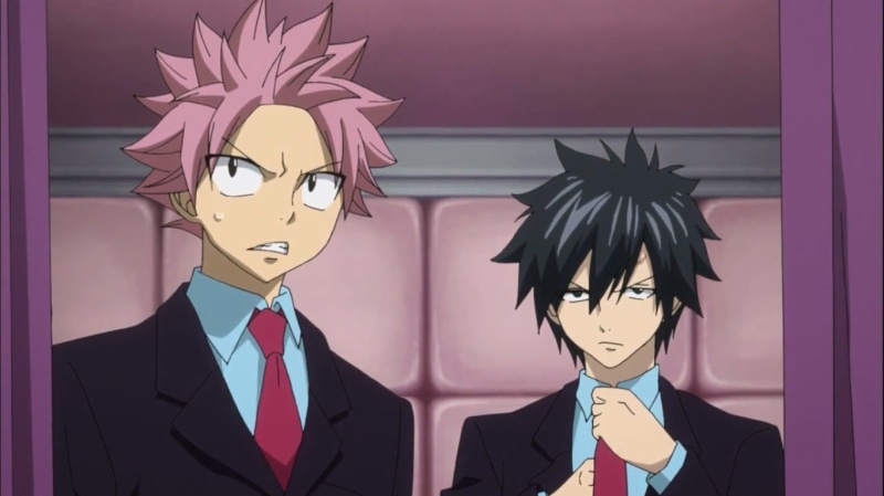 720P, Fullbuster Gray, suits, Dragneel Natsu, anime, Fairy Tail