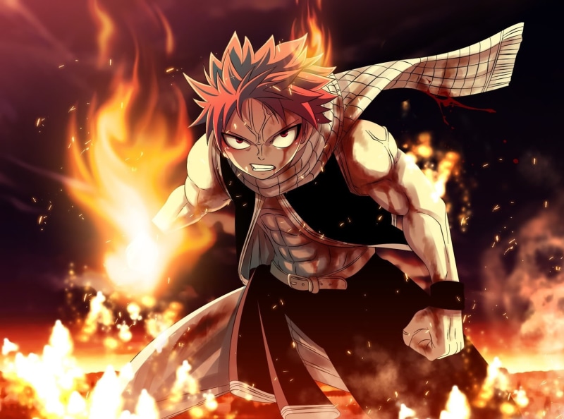 illuminated, fire, flame, arts culture and entertainment, motion, night, nature, blood, Fairy Tail, outdoors, mask, mask - disguise, celebration, event