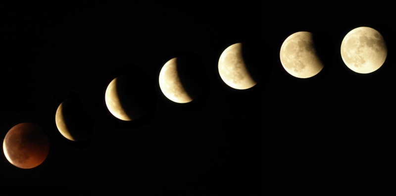 photography, group of objects, half moon, in a row, full moon, planet, time, change, black background, science, crescent, sky, variation, 5K, astronomy
