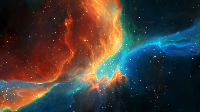  nebula, power in nature, red, sky, blue, outdoors, nature, space art, scenics - nature, night, multi colored, orange color, galaxy, star - space