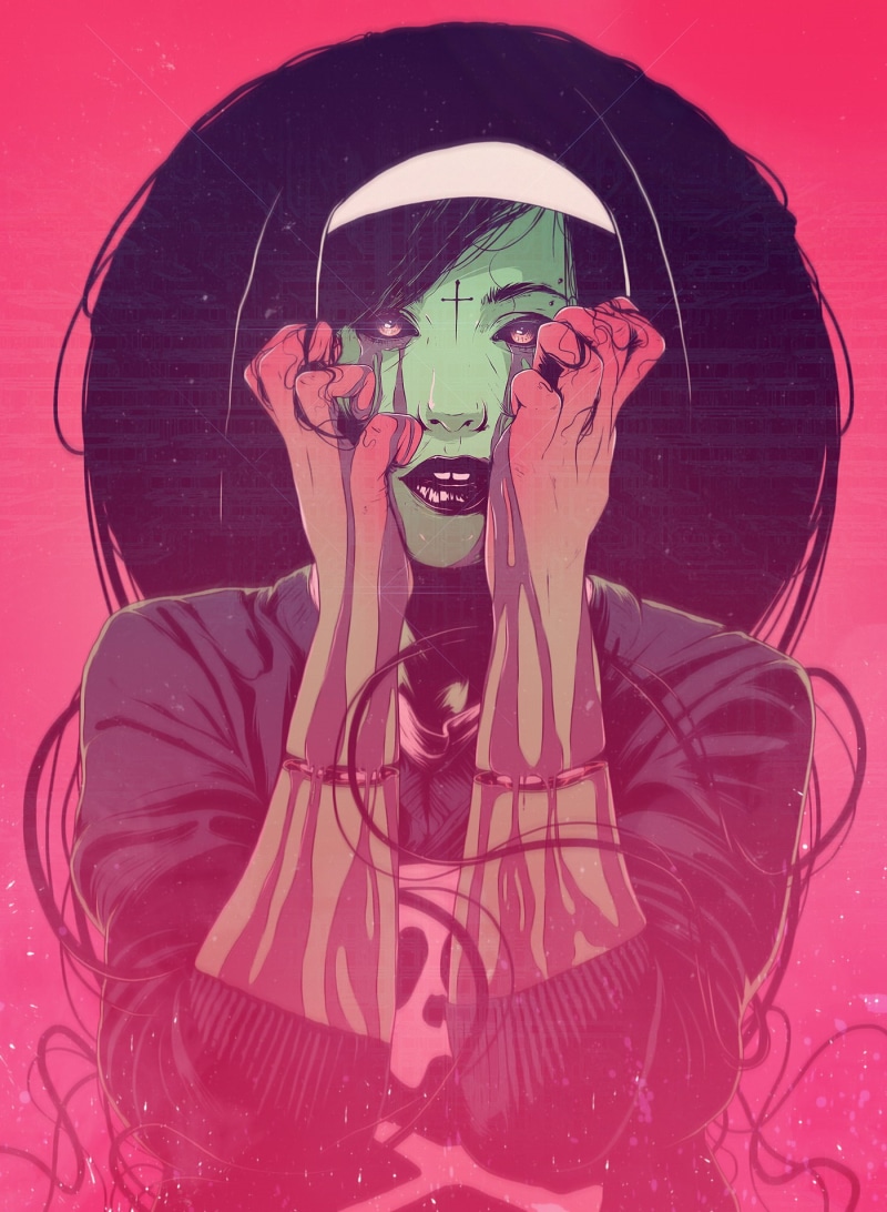 digital art, Conrado Salinas, fantasy art, women, looking at viewer, fantasy girl, 720P, portrait display