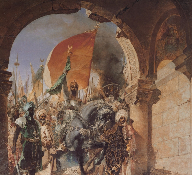 1080P, knights, Istanbul, Fatih Sultan Mehmet(II. Mehmet), Ottoman Empire, painting