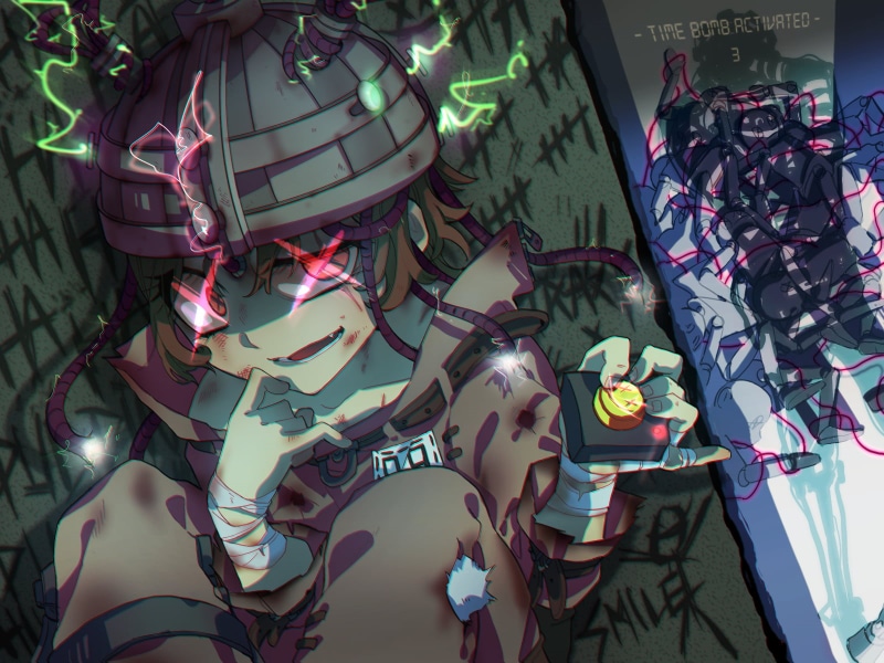 720P, glowing eyes, Identity V, bandage, electricity, Tracy Reznik (Identity V)