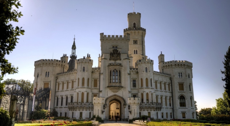 Castle, 1080P, Czech Republic, Castles, Ceske Budejovice, Bohemia, Hluboká Castle