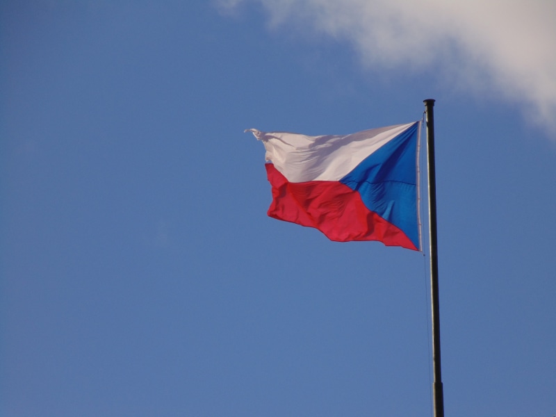 environment, no people, czech republic, emotion, bohemia, copy space, sky, czechia, symbol, low angle view, outdoors, red, wind, pride, blue, national icon