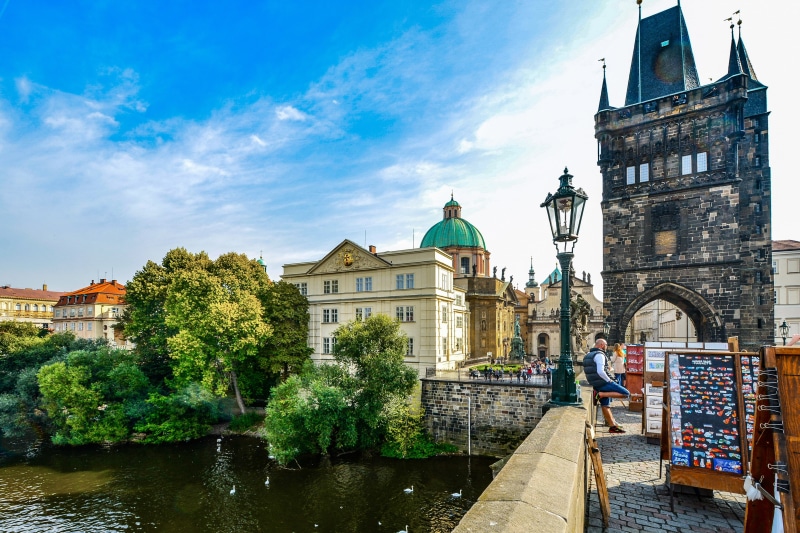 concrete, travel, europe, cloud - sky, no people, canal, travel destinations, tourism, republic, nature, vltava, river, day, architecture, cityscape, spirituality