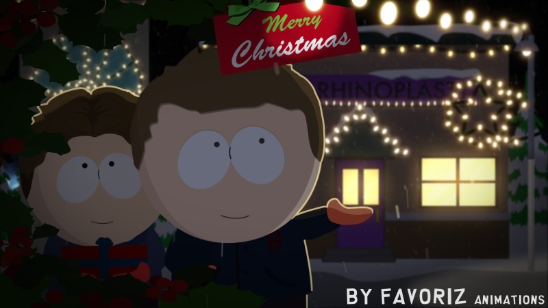 architecture, white, message, positive emotion, no people, Christmas, illuminated, celebration, smiling, black, art and craft, 1080P, South Park, placard