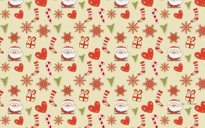 close-up, red, indoors, rag, still life, shape, no people, Christmas, textile, decoration, repetition, choice, pattern, directly above, 2K, studio shot