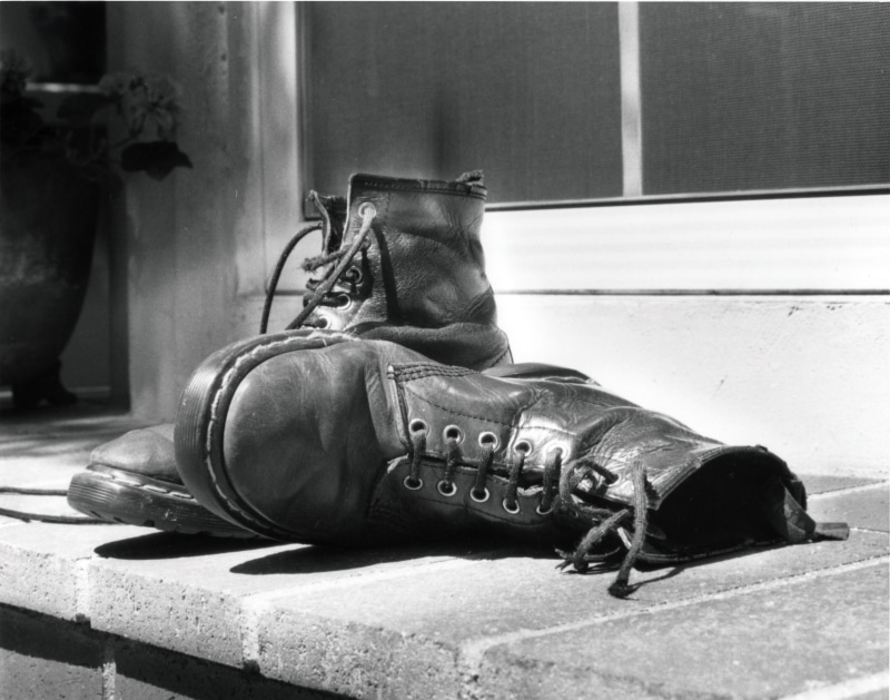 ragged boots, mammal, canine, punk rock boots, relaxation, animal, flooring, ragged shoes, no people, leather boots, patio, pets, domestic animals, shoes