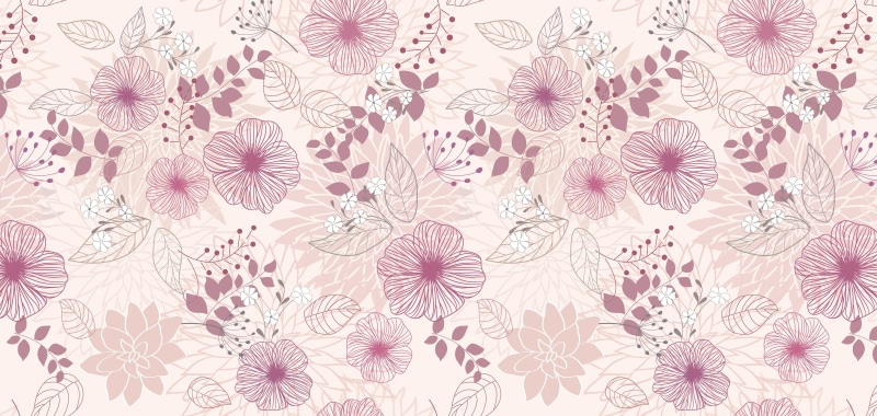 romance, decor, botany, flower arrangement, old-fashioned, branch, painted Image, background, art, close-up, purple, creativity, blossom, wealth, ornate