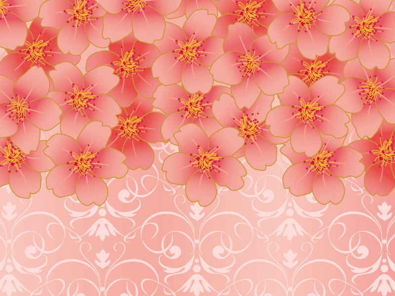 rose - flower, beige, textile, ornate, design, flower, repetition, 4K, plant, floral pattern, cherry blossom background image, full frame, rose, decoration