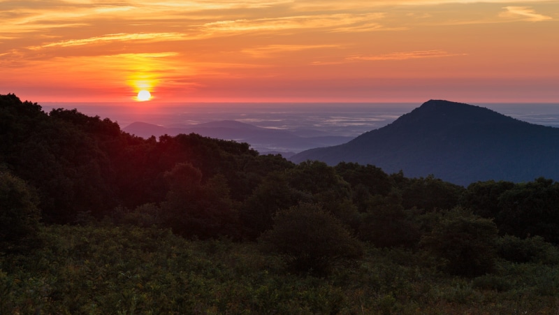 colorful, tranquility, golden, outdoors, dawn, scenics - nature, mountain peak, beauty in nature, sunrise, environment, virginia, scenic, cloud - sky, nature