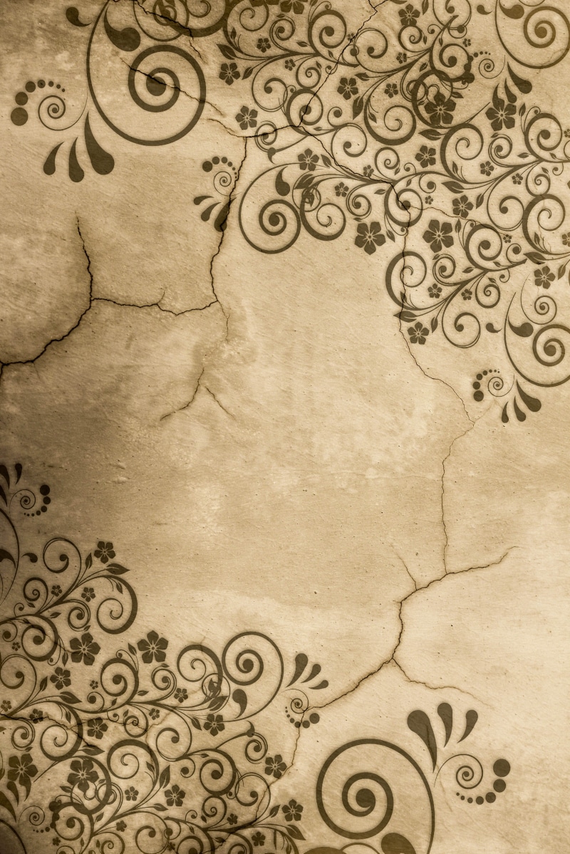 old, ornate, surface, flower, history, scrapbook, design, Vintage, indoors, no people, close-up, the past, architecture, playful, nostalgic, dirty, artwork