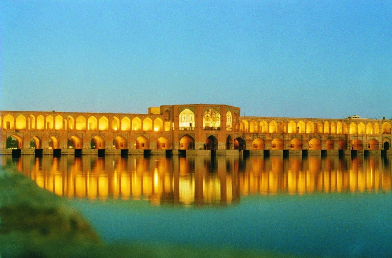 reflection, travel, nature, the past, no people, outdoors, Imam, arch, sky, history, architecture, Isfahan, waterfront, copy space, water, travel destinations