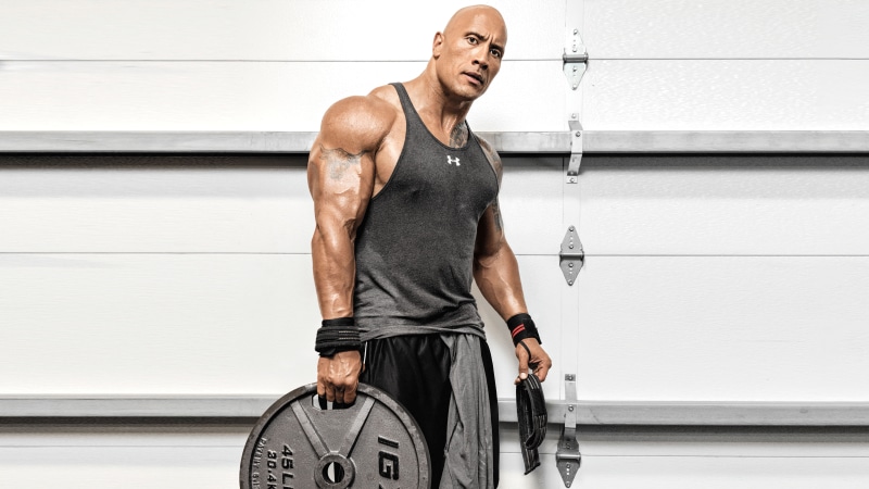 Workout, 8K, Weights, 8K, Dwayne Johnson, 4K, The Rock
