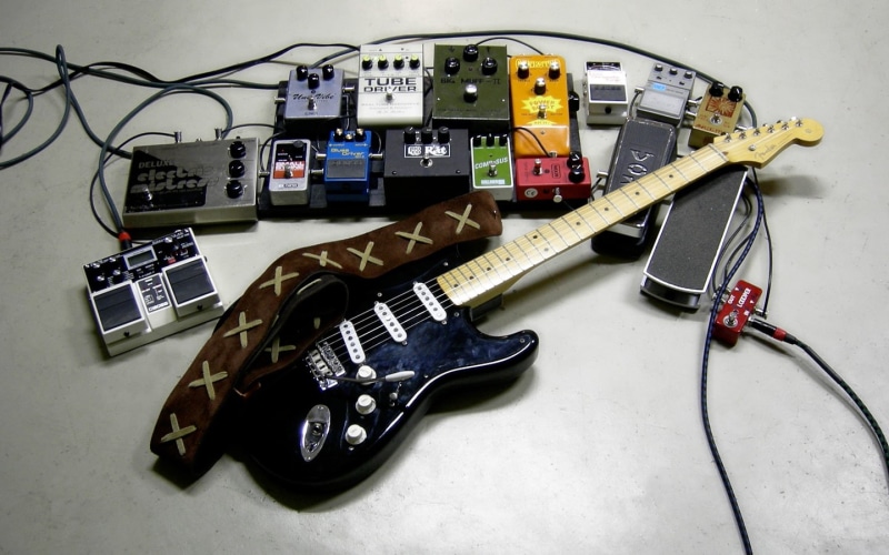 music, pedals, hd, 720P, guitar, electric, black