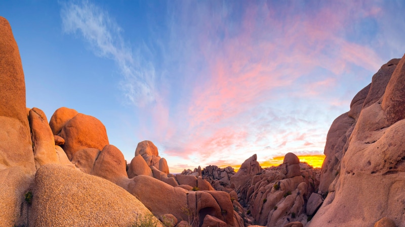 California, National, nature, tranquility, physical geography, solid, scenics - nature, Park, Joshua, arid climate, panoramic, Granite, sandstone, no people