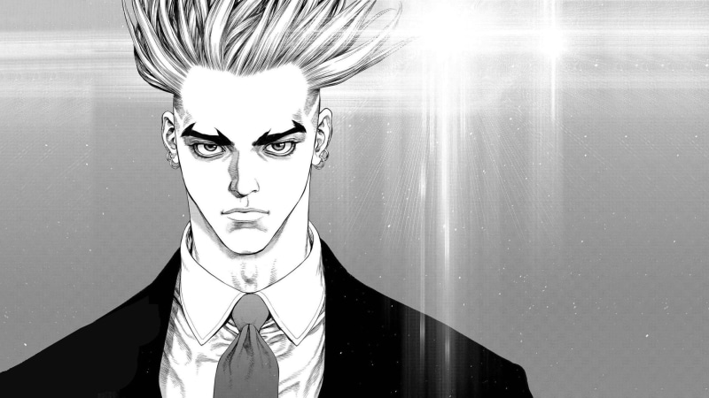 Sun Ken Rock, anime, monochrome, 1080P, anime boys