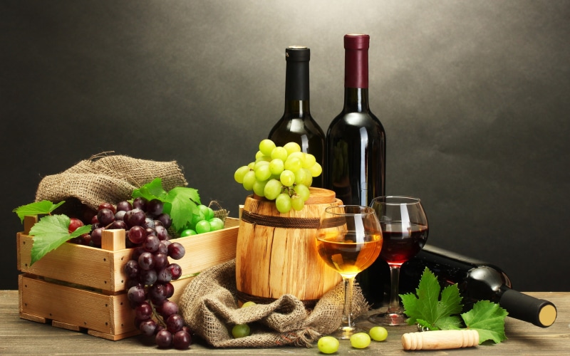 grapes, fruits, alcohol, nature static, 2K, wine, background
