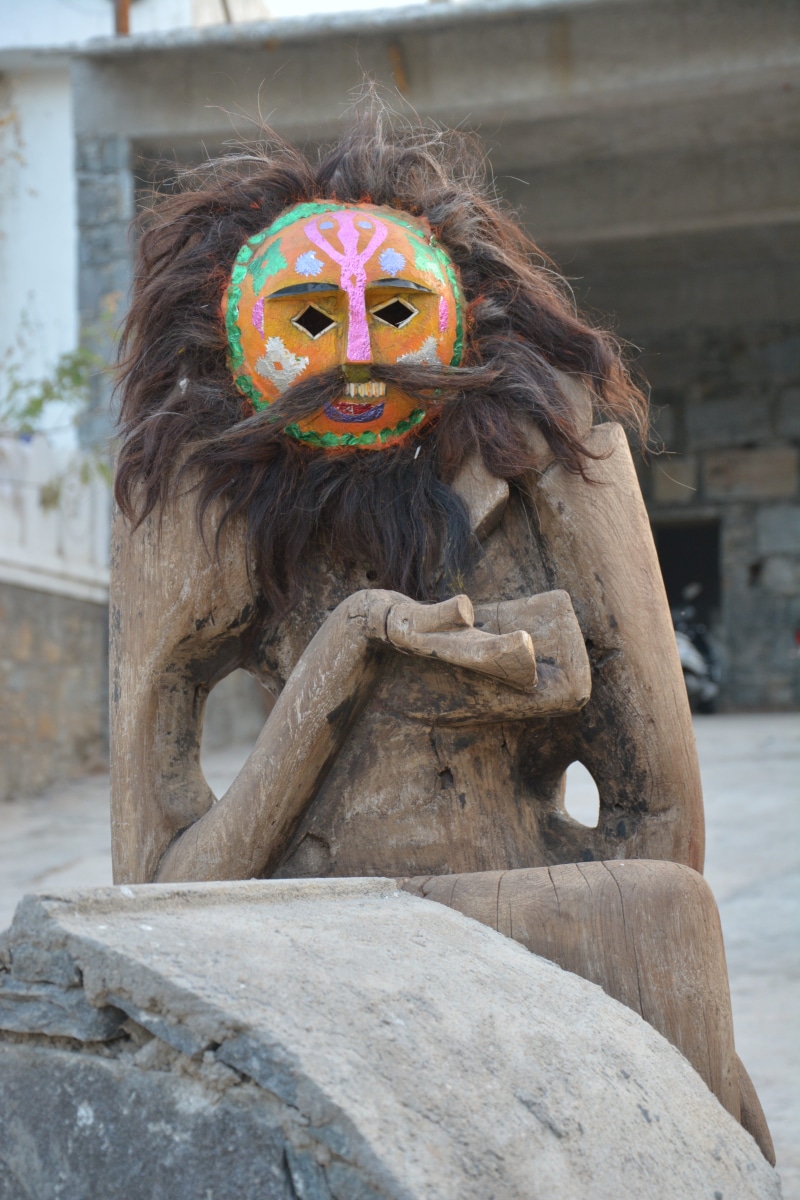 creativity, bhil, tribe dance, focus on foreground, rajasthan, kumbhalgarh, 5K, indian culture, mask, no people, udaipur, asia, famous, traditional festival