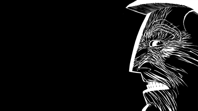 cartoon/comic, sin, miller, 1080P, city, painting, white, bw, man, black, hd, frank, face