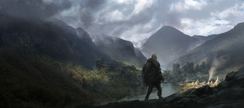 landscape, Noah Bradley, 2K, fantasy art