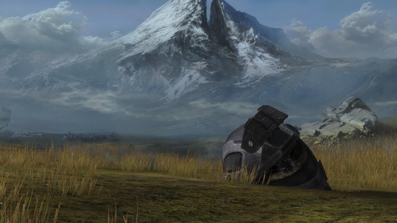 hills, mountains, reach, games, Spartan, helmets, halo, 1080P, video, art, hd