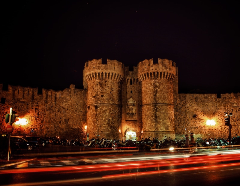 sky, old, ancient, illuminated, travel, architecture, nature, long exposure, outdoors, building exterior, lights, the past, built structure, history, motion