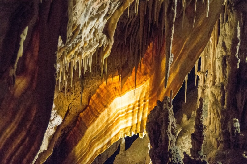cave, sous, land, 1080P, grotto, terre, entrance, stalagmites
