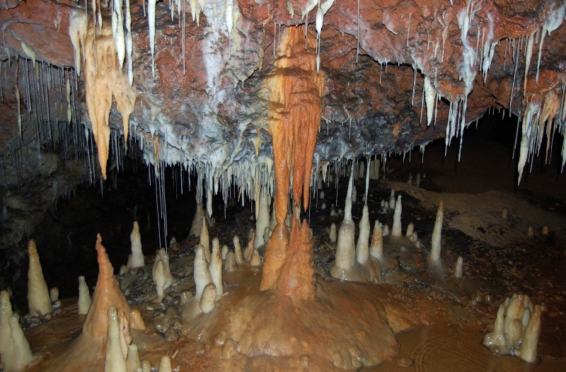 cave, stalagmites, land, grotto, sous, terre, entrance, 720P