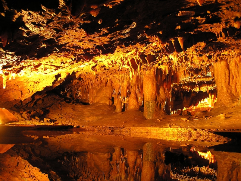 rock - Object, sunset, scenics, water, tranquil scene, stalagmite, no People, caving, non-urban scene, tranquility, solid, nature, rock, rock formation