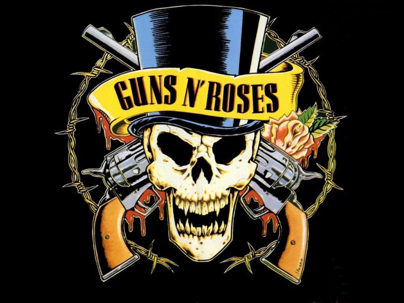 art, rock, n, metal, rose, music, 480P, entertainment, roses, hd, Guns, Gun