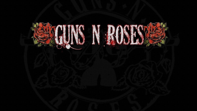 Band (Music), guns, Guns N Roses, roses, 720P, Dark, n, Black, Rose, logo
