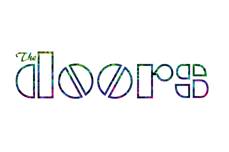 The Doors (Music), music, Jim Morrison, simple background, artwork, typography, 2K, rock music