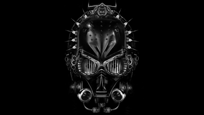 ornate, illustration, copy space, indoors, close-up, detail, reflection, metal, design, Star Wars, pattern, cut out, black background, lighting equipment
