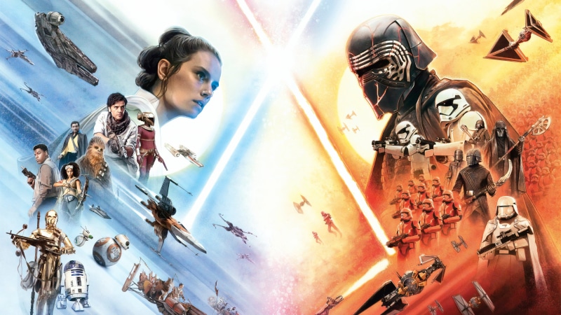 Stormtrooper, Rey (Star Wars), Chewbacca, Star Wars, Finn (Star Wars), Lando Calrissian, Kylo Ren, C-3PO, Star Wars: The Rise of Skywalker, 4K, Poe Dameron