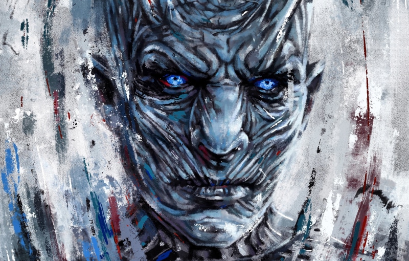 king, night, artwork, 2K, got