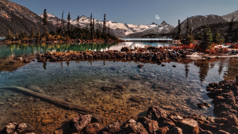 beauty in nature, tourism, autumn, mountain range, rock - object, usa, travel, rock, mountains, scenery, forest, tree, national, no people, fall, sea, outdoor