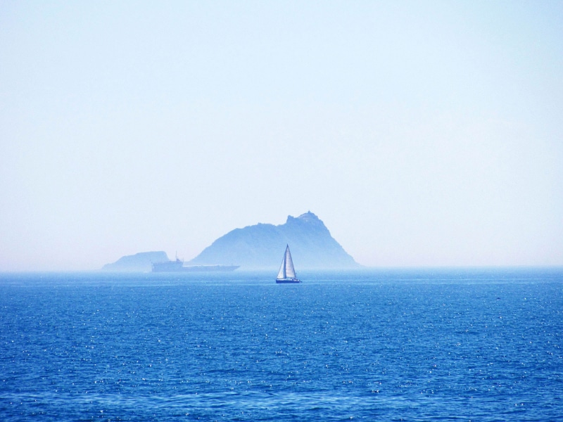 blue, near island, TR, beach, nature, Person, sail boat, Türkei, daytime, sea, coast, ocean, island, Strand, seashore, Insel, Zahn, sailboat, seascape