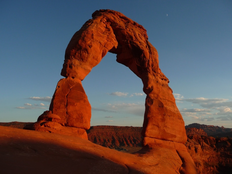 no people, natural Arch, tourism, scenic, delicate arch, uSA, physical geography, erosion, desert, tourist spot, moab, dry, travel, sand, natural, tranquility