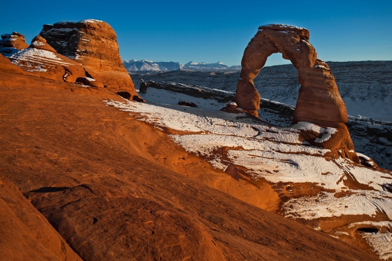wilderness, arches national park, usa, rock formation, dusk, stone, rock arch, delicate arch, 1080P, erosion, scenics - nature, rock - object, utah, sandstone